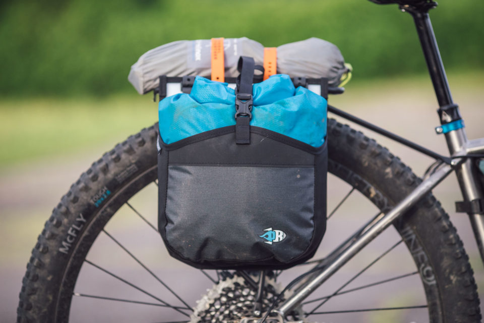 Mini panniers for bikepacking